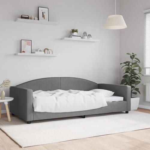 Daybed 100x200 cm stof mørkegrå