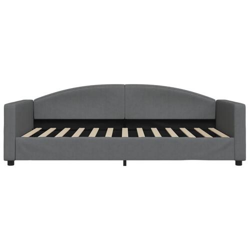 Daybed 100x200 cm stof mørkegrå