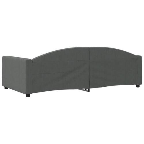 Daybed 100x200 cm stof mørkegrå