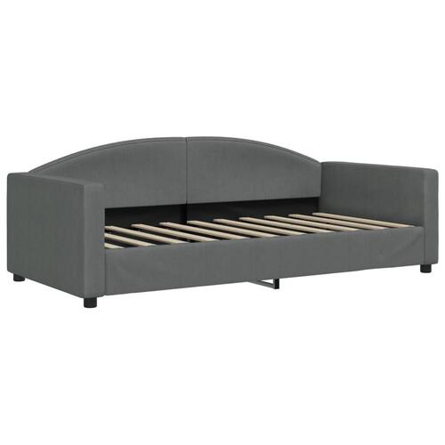 Daybed 90x190 cm stof mørkegrå