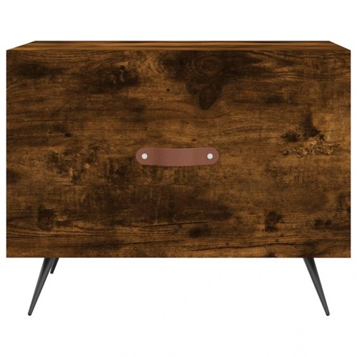 Sofaborde 2 stk. 50x50x40 cm konstrueret træ røget egetræsfarve