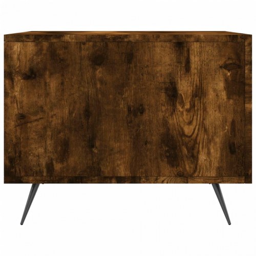 Sofaborde 2 stk. 50x50x40 cm konstrueret træ røget egetræsfarve