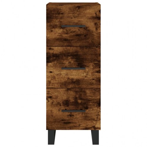 Højskab i konstrueret træ 34,5×34×180 cm - røget egetræ