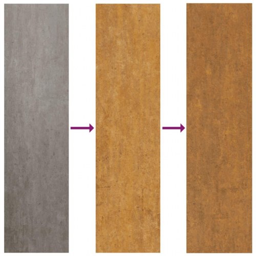 Højbed 100×100×69 cm i cortenstål - firkantet plantekasse