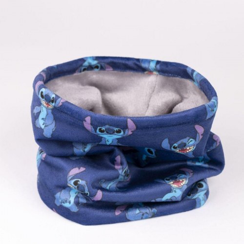 Halstørklæde/neck warmer til børn - Stitch, mørkeblå