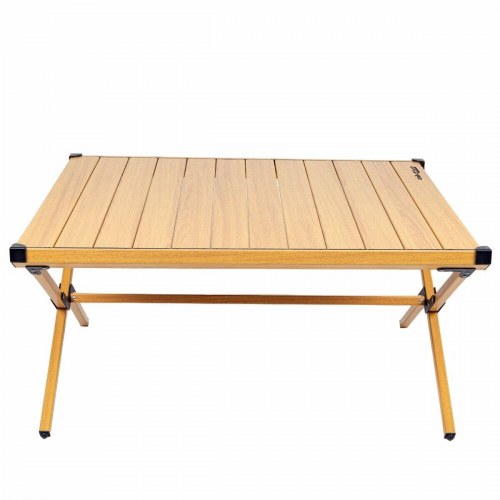 Campingbord Aktive Glamping Sabana - sammenklappeligt aluminium, jord, 88,5 × 70,5 × 43 cm