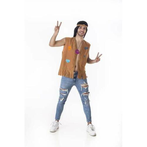Kostume til voksne Hippie (2 Dele) L