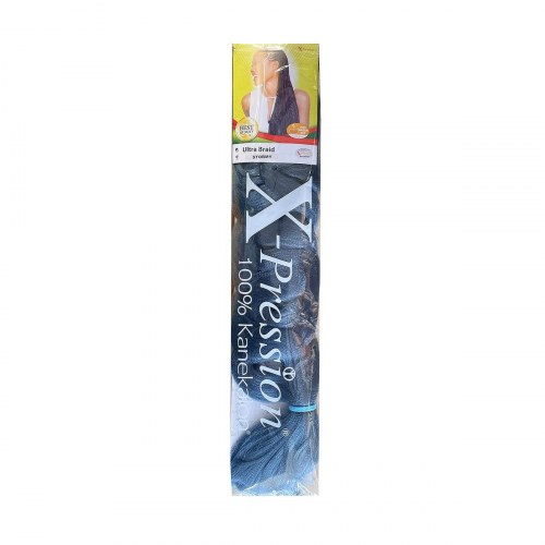 X-Pression Ultra Braid - Stormy Blå, syntetiske extensions