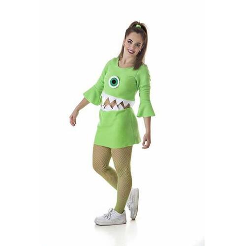 Kostume til voksne Wazowski Grøn Monster (2 Dele) M