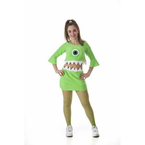 Kostume til voksne Wazowski Grøn Monster (2 Dele) M