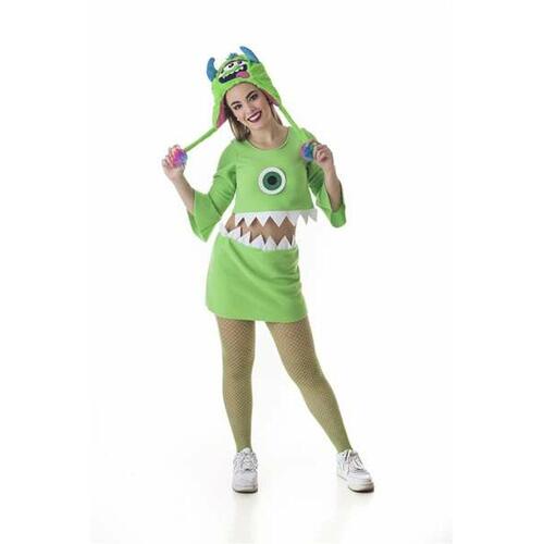 Kostume til voksne Wazowski Grøn Monster (2 Dele) M
