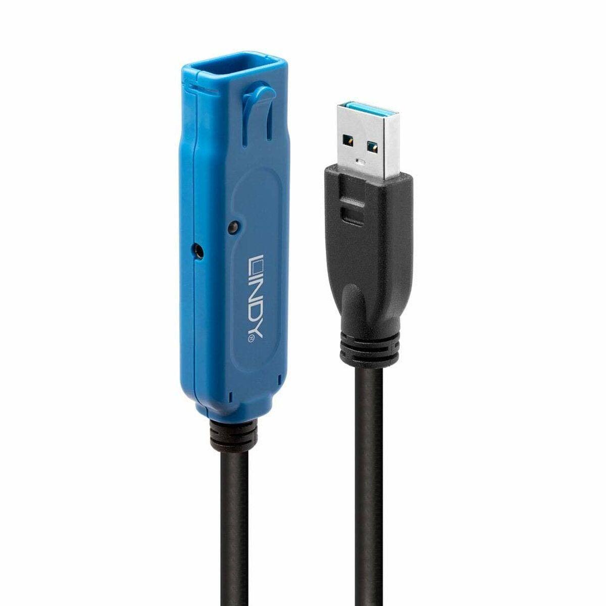 Usb Kabel Lindy 43158 8 M Blå Sort