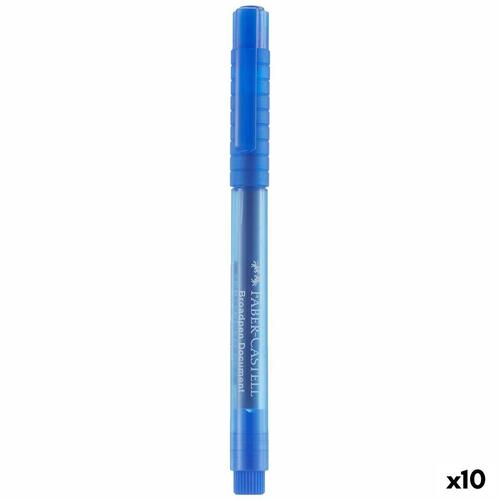 Faber-Castell Broadpen Document 1554 fineliner - blå, 0,8 mm (10 stk.)