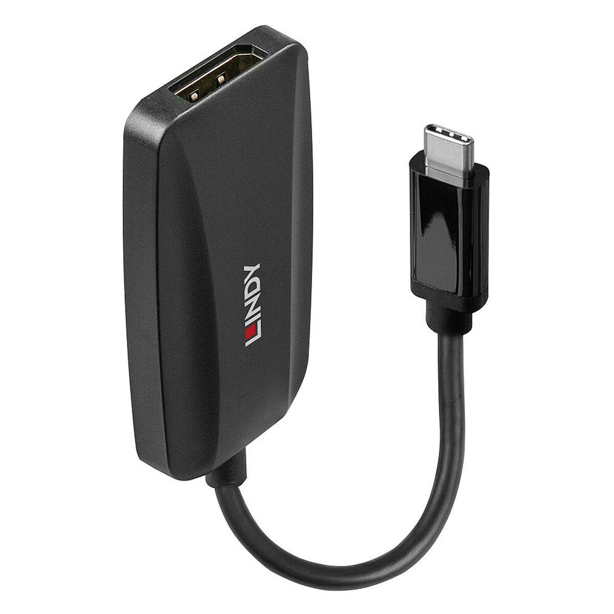 Usb C Til Displayport Adapter Lindy 43337 Sort