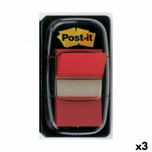 Post-it Index klæbende huskesedler 25 × 43 mm - Rød, 3 pk