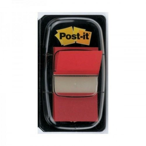 Post-it Index klæbende huskesedler 25 × 43 mm - Rød, 3 pk