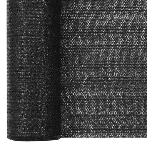 Afskærmningsnet 2 × 50 m - HDPE 75 g/m², sort