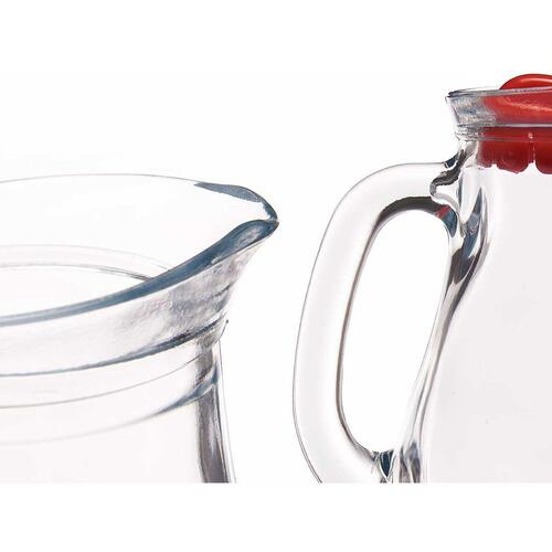 Kande Bistro Rød Gennemsigtig Glas Plastik 1 L