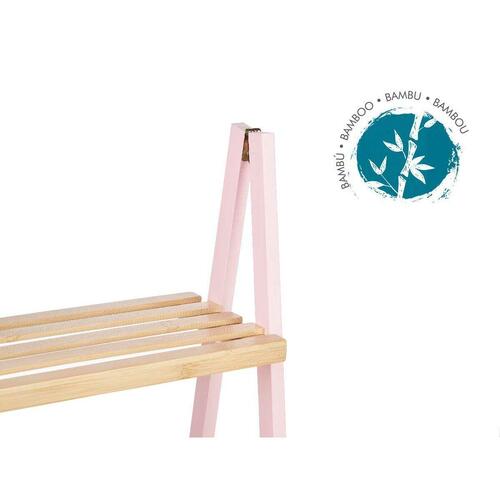 Badeværelse reol Pink Natur Bambus Fyr 40,3 x 81,5 x 30 cm