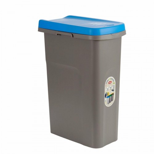 Skraldespand Stefanplast blå/grå plast 25 L - 6 stk.