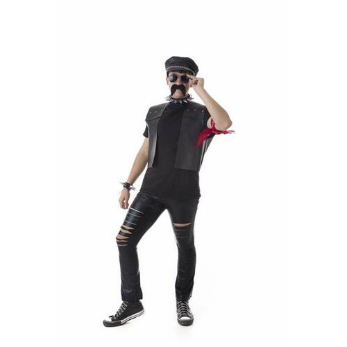 Kostume til voksne Rocker (6 Dele) L