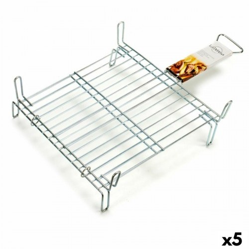 Grillrist La Dehesa forzinket stål 40 × 40 cm - dobbelt (5 stk.)