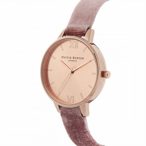 Olivia Burton dameur OB16DE03, 34 mm - pink skive & violet rem