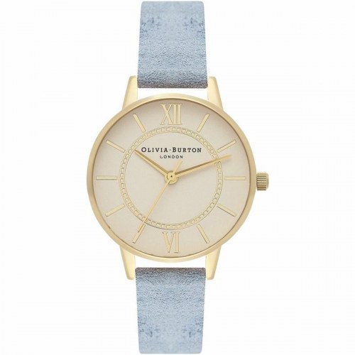 Olivia Burton OB16WD82 dameur - kvarts, 30 mm, blå rem