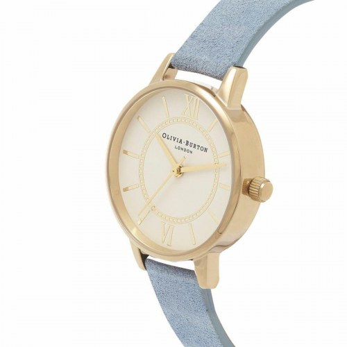 Olivia Burton OB16WD82 dameur - kvarts, 30 mm, blå rem