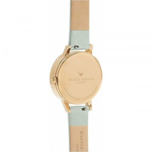 Olivia Burton dameur OB16CH17 - armbåndsur, Ø 30 mm, grøn rem