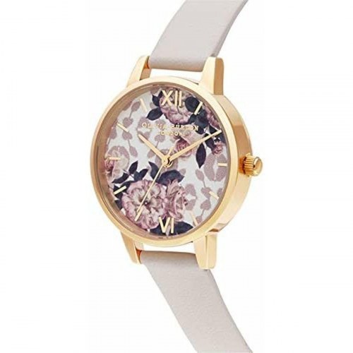 Olivia Burton dameur OB16LP02 - armbåndsur Ø 30 mm, hvid rem