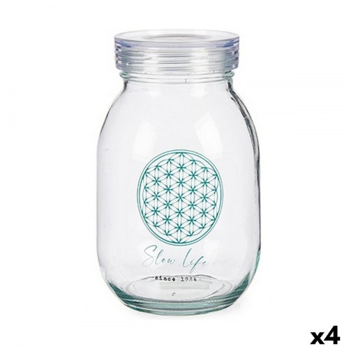 Vivalto Slow Life køkkenbeholdere i glas 1,8 l - 4 stk.