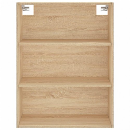Højskab 69,5x34x180 cm konstrueret træ sonoma-eg