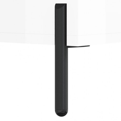 Skab 90x34x80 cm konstrueret træ hvid højglans