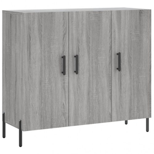 Skænk 90 x 34 x 80 cm - grå sonoma-eg