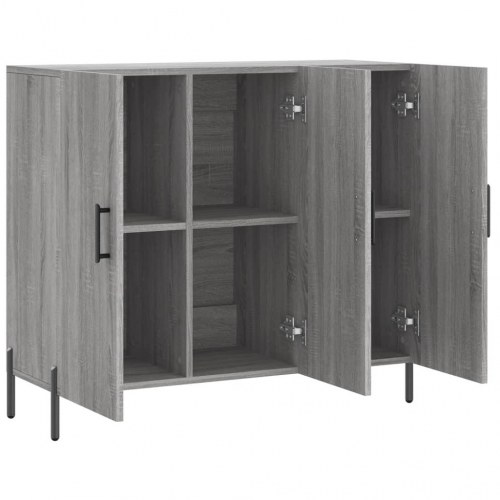 Skænk 90 x 34 x 80 cm - grå sonoma-eg