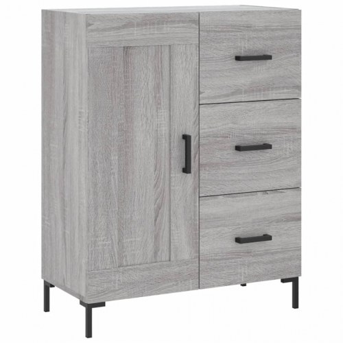 Højskab 69,5 × 34 × 180 cm i konstrueret træ - grå sonoma-eg