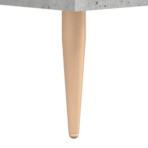 Højskab i konstrueret træ med glaslåger - 69,5×34×180 cm, betongrå