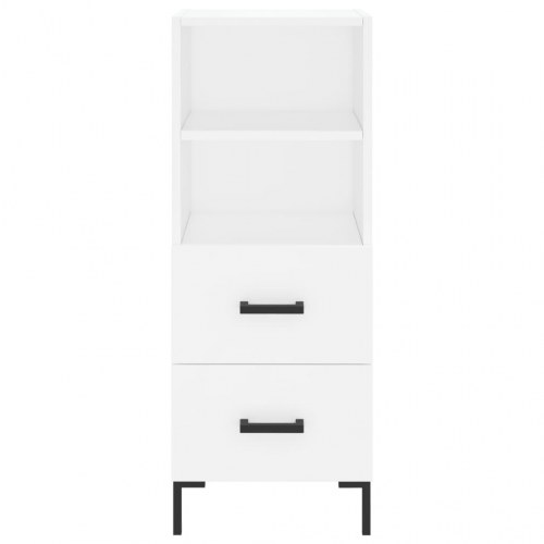 Skab 34,5x34x180 cm konstrueret træ hvid