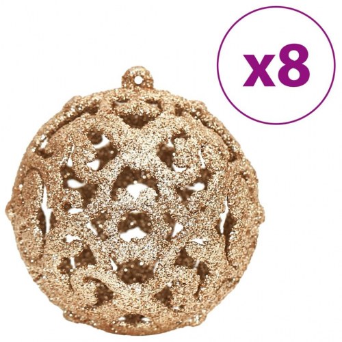 Julekugler 100 stk. 3 / 4 / 6 cm champagnefarvet og brun