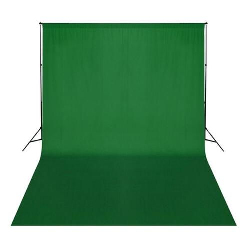 Fotobaggrund i bomuld grøn 500 x 300 cm chroma key