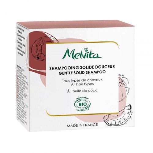 Melvita Shampoo Bar - Shampooing Solide, 55 g