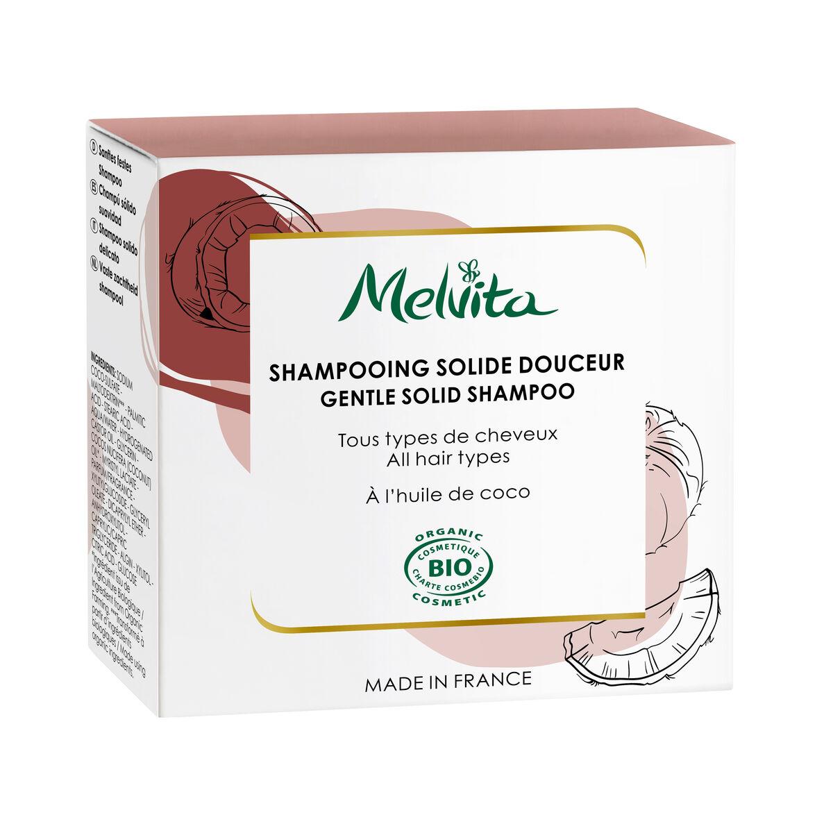 Melvita Shampoo Bar - Shampooing Solide, 55 g