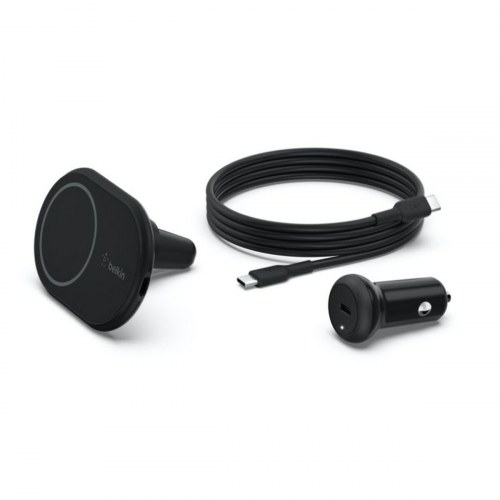 Belkin trådløs biloplader med mobilholder WIC004BTBK, 10 W - Sort