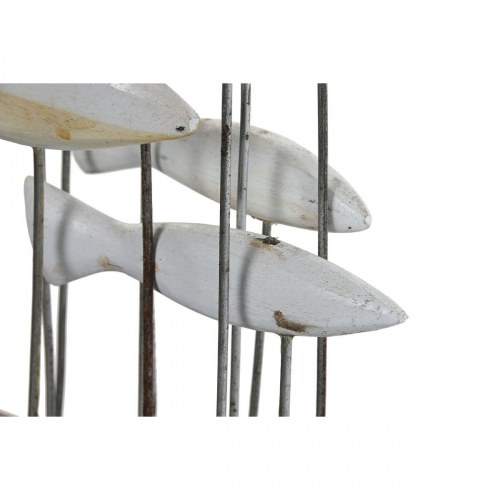 Dekorativ figur - Hvid/Brun, Spiraler, 45 × 15 × 100 cm