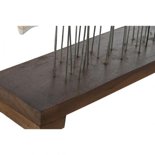 Dekorativ figur - Hvid/Brun, Spiraler, 45 × 15 × 100 cm