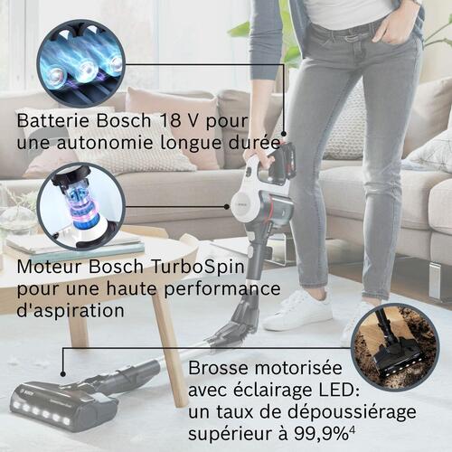 Stavstøvsuger BOSCH BBS711W Hvid Sort