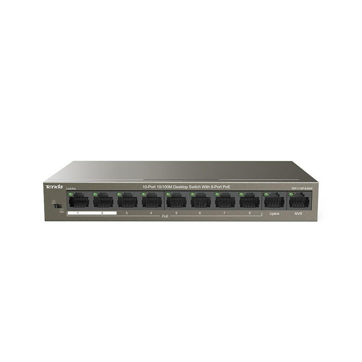 Tenda TEF1110P-8-63W netværksswitch (10 porte, PoE)