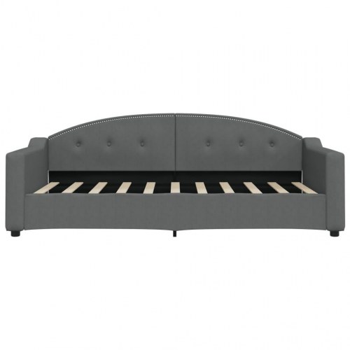 Daybed 90x190 cm i stof - mørkegrå sovesofa