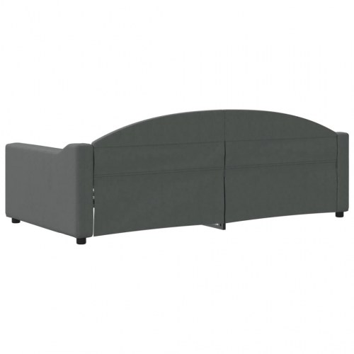 Daybed 90x190 cm i stof - mørkegrå sovesofa